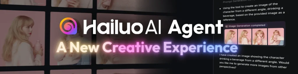 Example of the Hailuo AI Video Generator process showing an animated landscape.