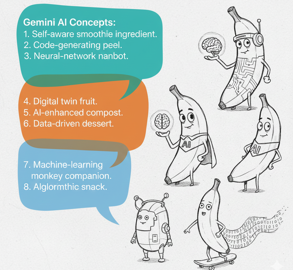 Gemini concept references for nano banana ai 3d figurines
